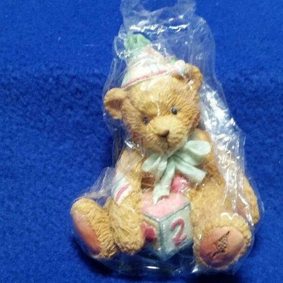 Cherished Teddies Two Sweet Two Bear Figurine Enesco 911321 2nd Birthday Age 2 - Picture 9 of 10